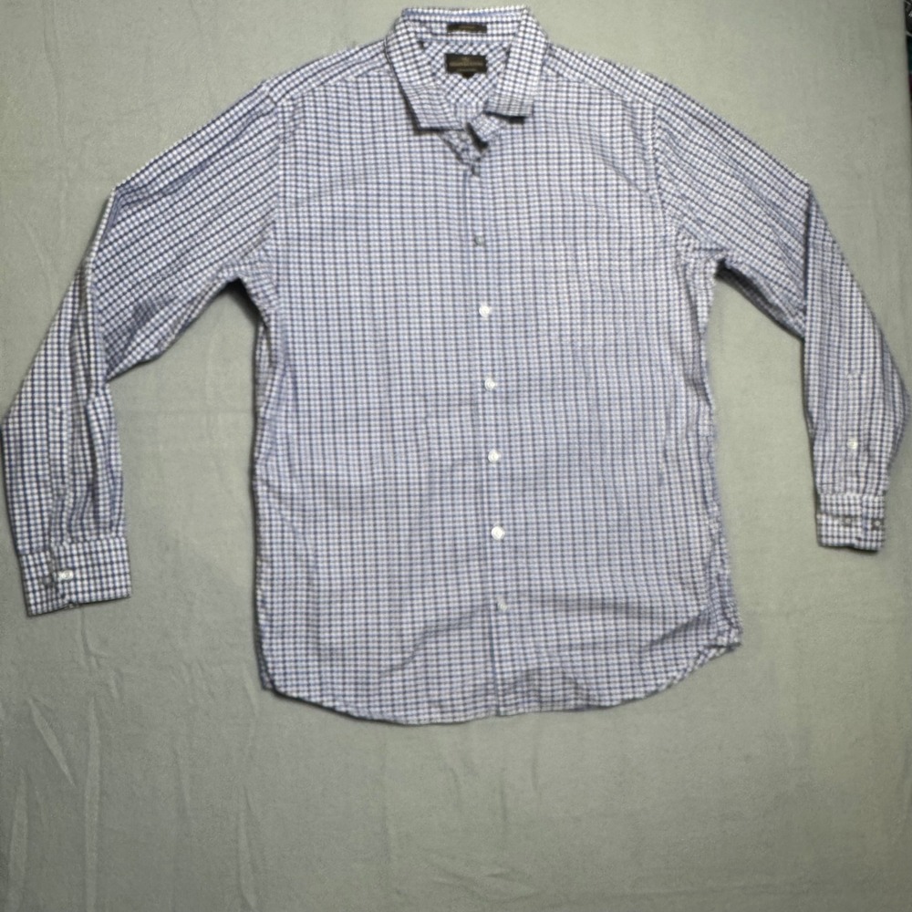 Rodd & Gunn Mens Blue Gingham Check Sports Fit Shirt LPW4000 Large